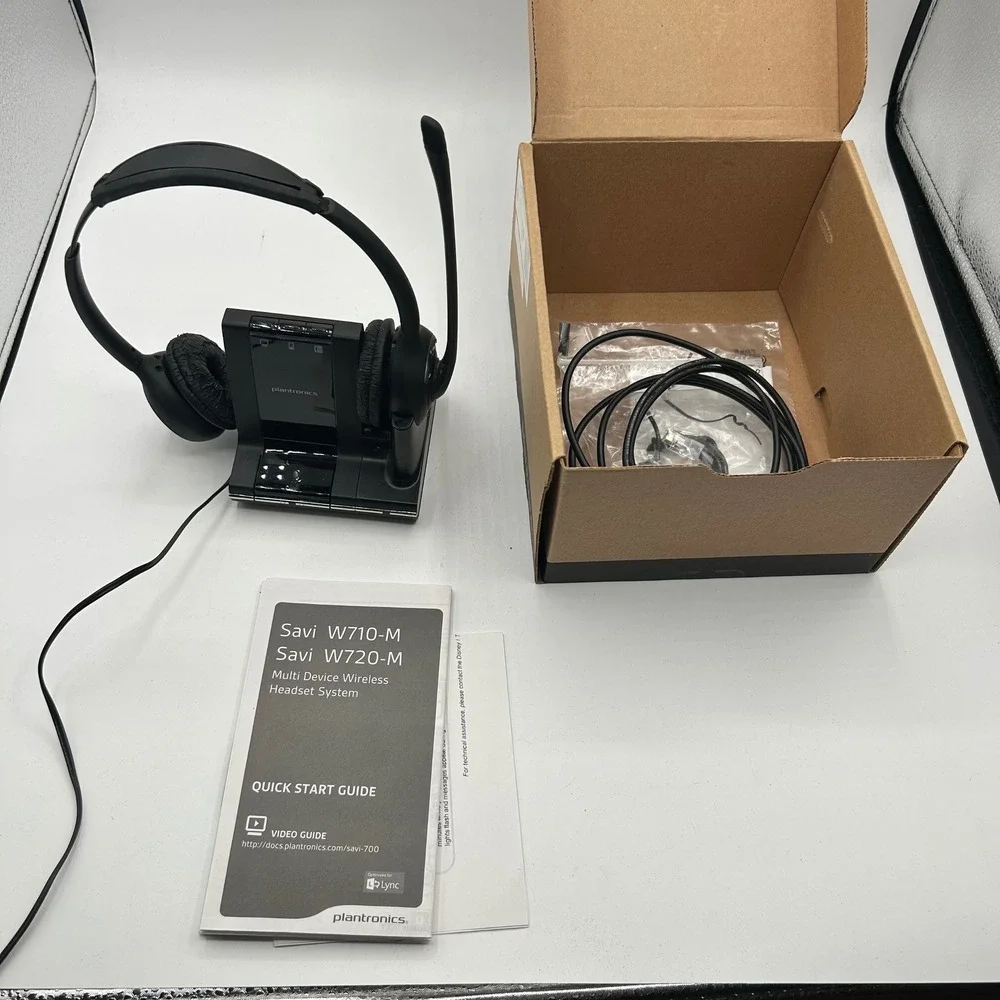 Plantronics Savi W720-M Wireless Headset System Microsoft Lync - Works, Peeling